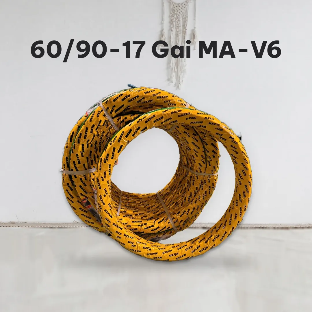 Vỏ Lốp Maxxis V6 MA-V6 60/90-17 Gai Phượng Hoàng Xương Cá Dùng Săm Độ Wave Sirius Future Exciter